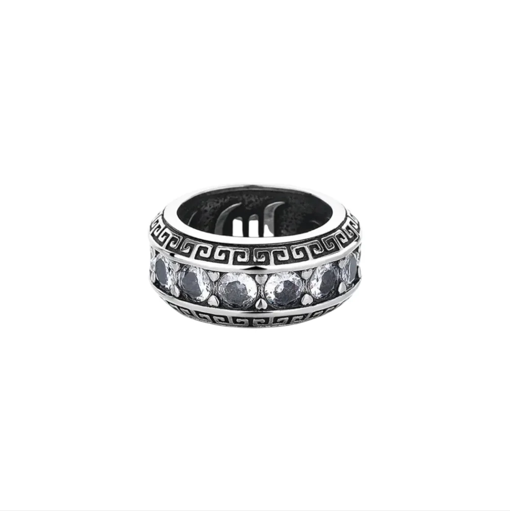New Stainless Steel Ring W/ Cz All Around Size 11